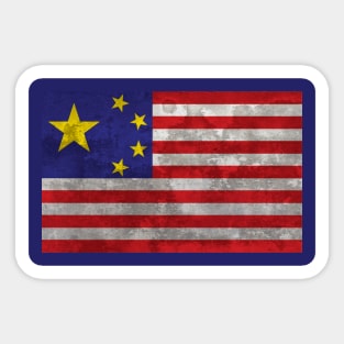 China America Sticker